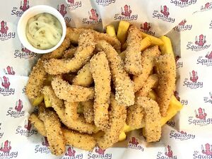 Mr Squidgy Salt and Pepper Calamari and Chips